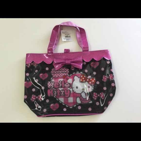 NWT Hello Kitty Plastic Tote - Picture 1 of 4